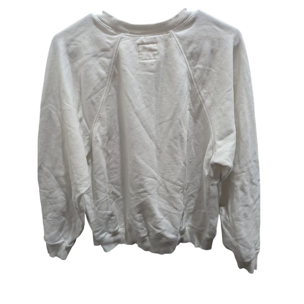 Women's American Eagle Outfitters Sweatshirt Size Medium Flocked Crew Neck EUC - Picture 4 of 7